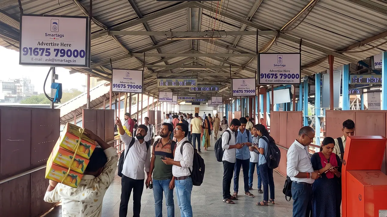 Bandra Station FOB Boards at Bandra Station FOB