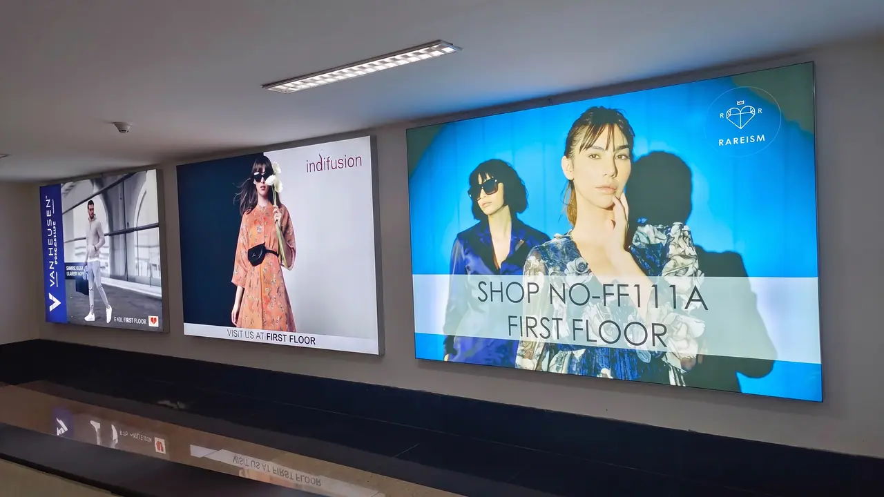 Infinity Mall Lightboxes at Infinity Mall