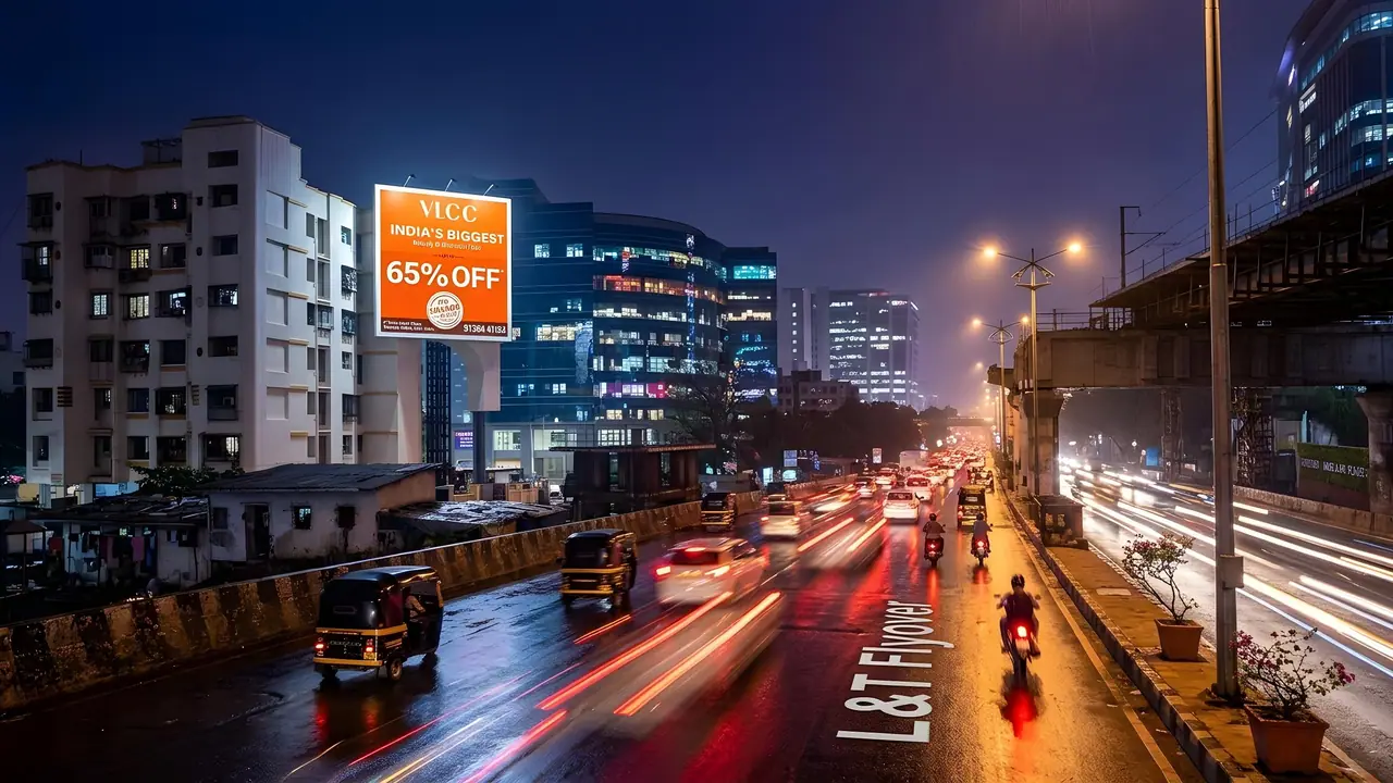 Smartags digital advertising campaign across a premium urban location